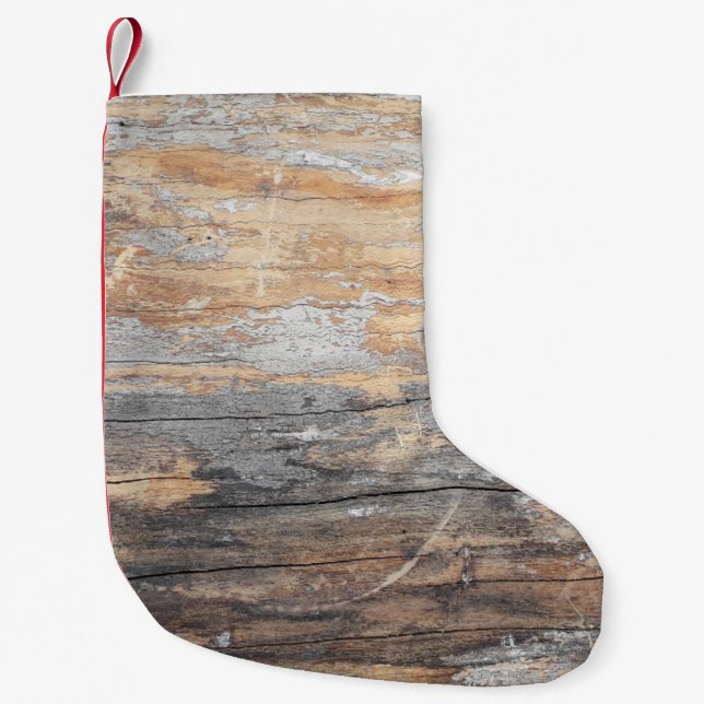 Hintergrundtextur alte schöne Baumstruktur, Beck Kleiner Weihnachtsstrumpf (Vorderseite)