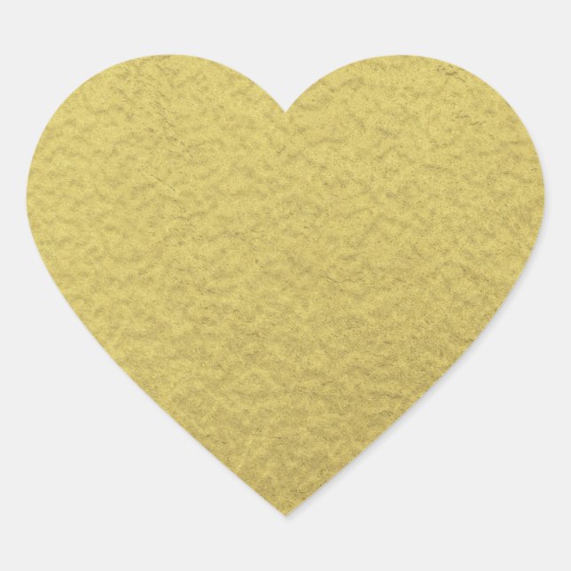 Hintergrundtextur der Goldfolie Herz-Aufkleber (Vorderseite)