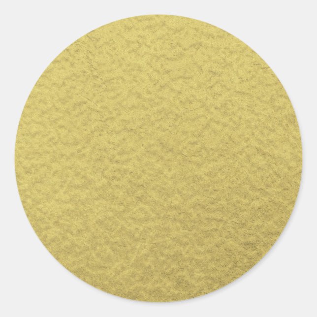 Hintergrundtextur der Goldfolie Runder Aufkleber (Vorderseite)
