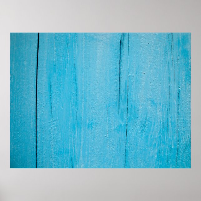 Hintergrundtextur Holz blau Poster (Vorne)