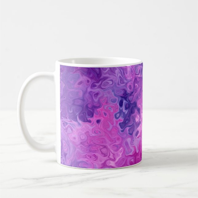 Hintergrundtextur lila kaffeetasse (Links)
