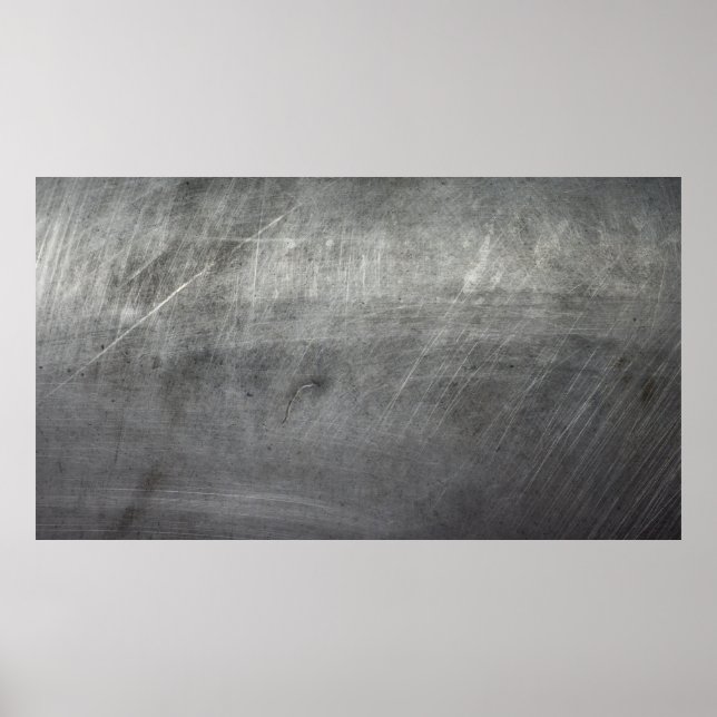 Hintergrundtextur Metallkratzer Poster (Vorne)