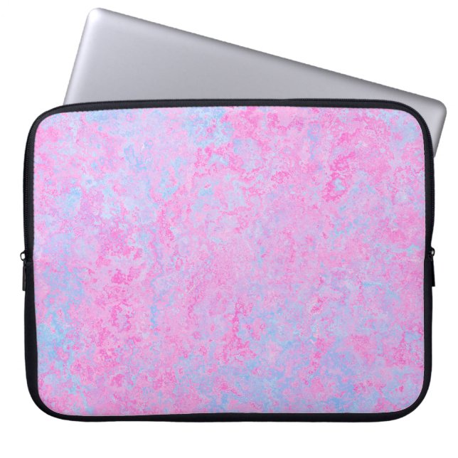 Hintergrundtextur rosa hellblau laptopschutzhülle (Vorderseite)