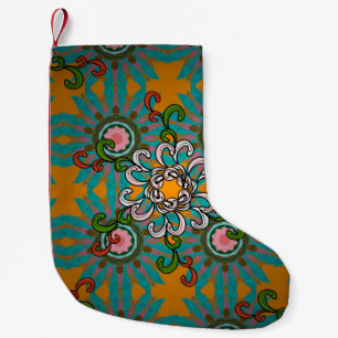 Hintergrundtextur, Tapete, Blumenmotiv im Protokol Kleiner Weihnachtsstrumpf