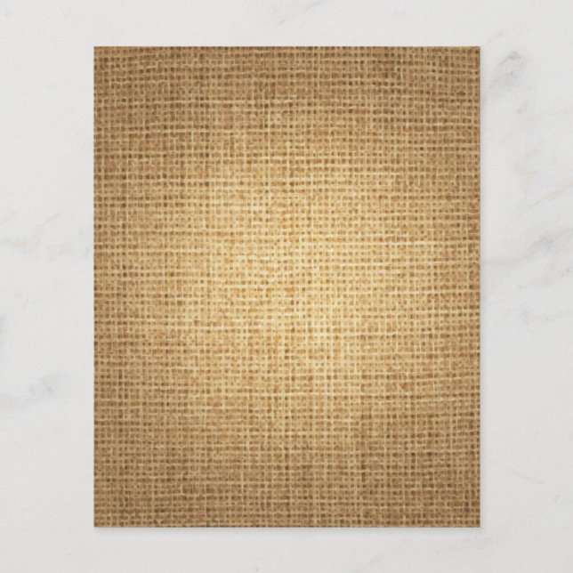 Hintergrundvorlage für Burlap Flyer (Vorne)