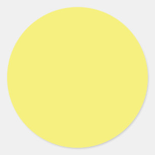 Hintergrundvorlage für die solide Farbe FFFF66 Runder Aufkleber