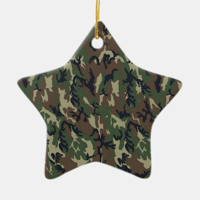 Hintergrundvorlage für die Waldfläche Keramik Ornament (Vorne)