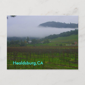 Hinterhof, Healdsburg, CA Postkarte