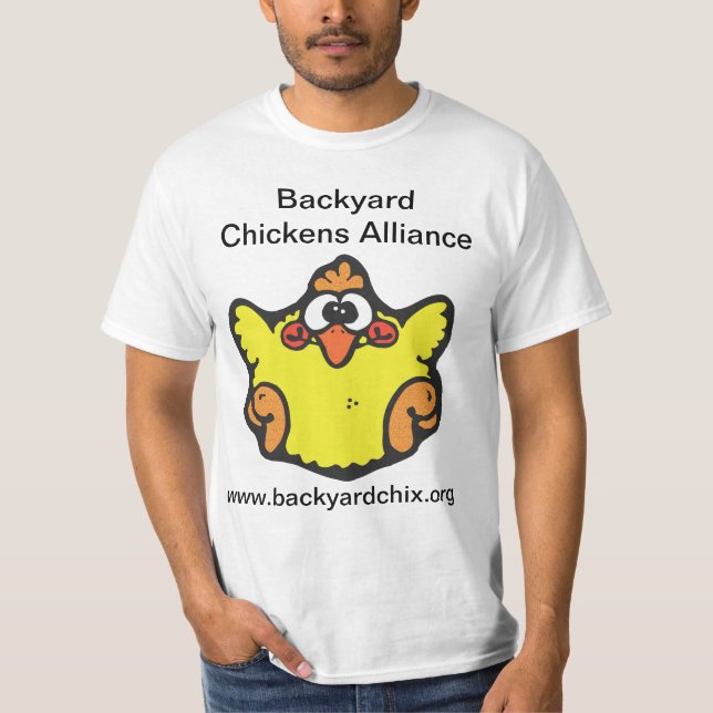 Hinterhof-Huhn-Bündnis-T - Shirt (Vorderseite)
