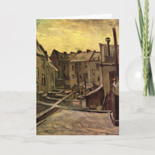 Hinterhöfe alter Häuser von Vincent van Gogh Karte