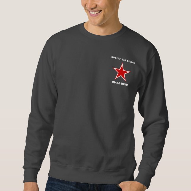 Hinterhubschrauber-Sweatshirt des Sowjet-MI-24 Sweatshirt (Vorderseite)