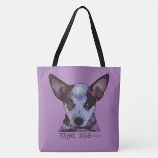 Hinterhund plus Fahrrad entspricht Liebe Tasche