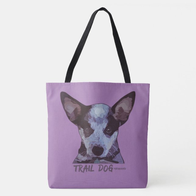 Hinterhund plus Fahrrad entspricht Liebe Tasche (Vorderseite)