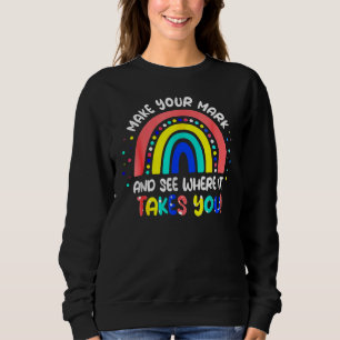 Hinterlasse deine Spuren und sieh, wohin dich das  Sweatshirt