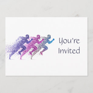 Hinterlaufender laufender einladung