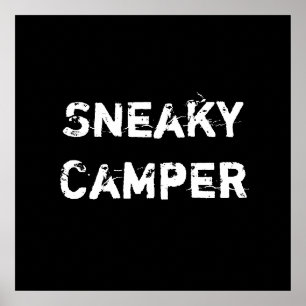Hinterlistiger Camper. Gamer Poster