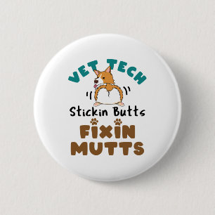 Hintern des Tierarztes und Fixin' Mutanten Button
