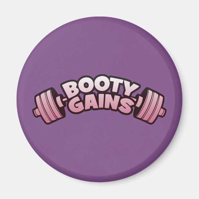 Hintern Gains - Frauenfreundliches Motivierend Tra Magnet (Vorne)