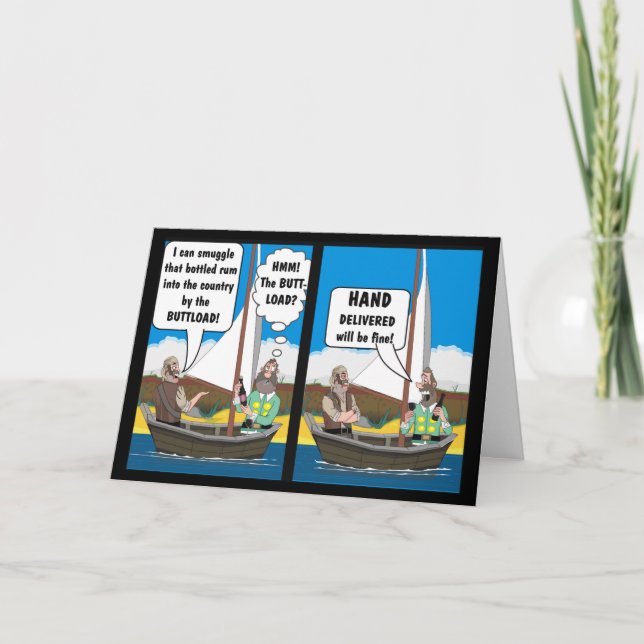 HINTERN LOAD JOKE KARTE (Vorderseite)