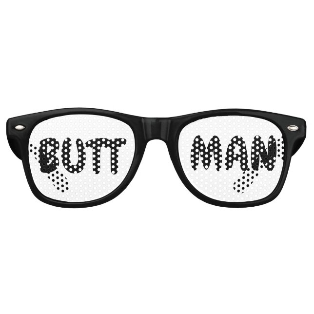 HINTERN MAN FUNNY PARTY SUNGLASSEN PARTYBRILLE (Vorderseite)