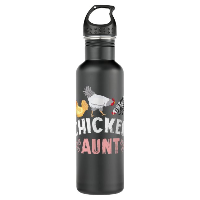 Hintern Nuggets T - Shirt - Hühnereier für den Ver Edelstahlflasche (Vorderseite)