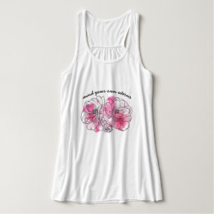 Hintern (rosa Blume) Tank Top