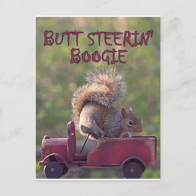 HINTERN STEERIN' BOOGIE POSTKARTE (Vorderseite)