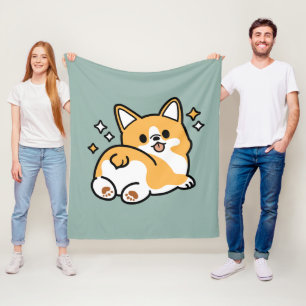 Hintern zuerst, Let's Nickerchen - Niedlicher Corg Fleecedecke