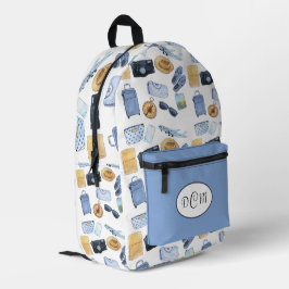 Hinterpack zum Thema Reisedesign Bedruckter Rucksack