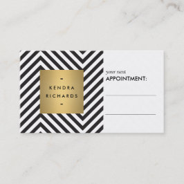 Hinterro Schwarz-Weiß-Muster-Karte Terminkarte