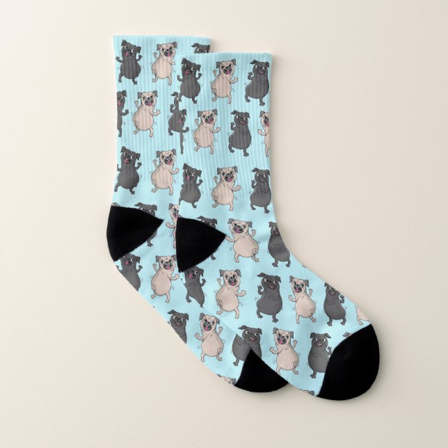 Hinterteil-Schüttel-ApparatMops-Welpen-Fehlschlag Socken (Paar)