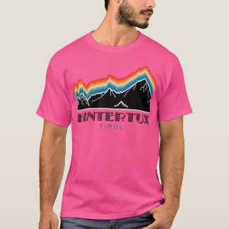 Hintertux Tirol - Schwarzer Aktiv T-Shirt