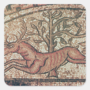 Hinton St. Mary Pflaster c.350 AD Quadratischer Aufkleber