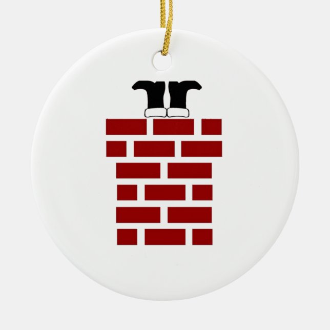 Hinunter die Kamin-Verzierung Keramik Ornament (Vorne)