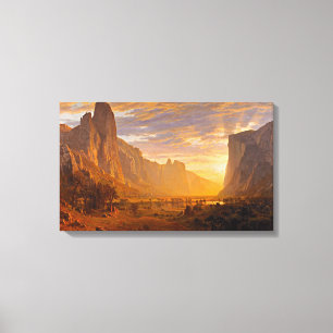 Hinunter Yosemite-Tal, durch Albert Bierstadt Leinwanddruck