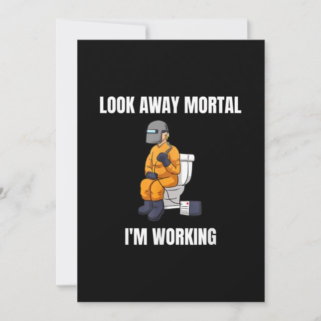 Hinweg Mortal im Working Welding Welder Ankündigung (Vorderseite)