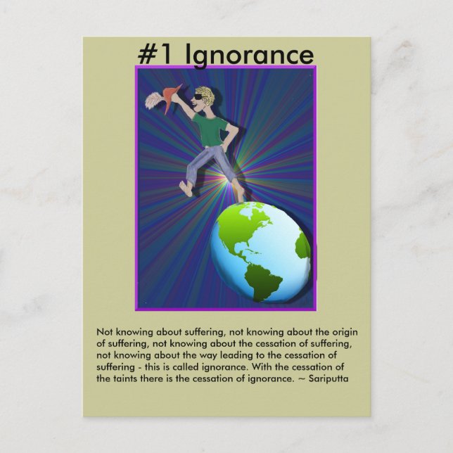 Hinweis #1 Ignoranz - von der abhängigen Entstehun Postkarte (Vorderseite)