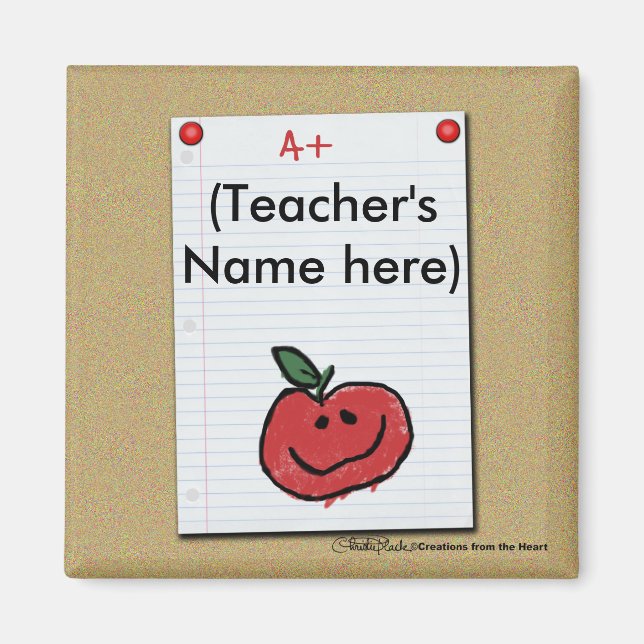 Hinweis auf das Bulletin Board für Grundschullehre Magnet (Vorne)