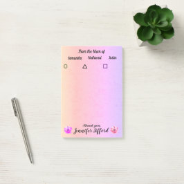 Hinweis aus der Mama des botanischen Sticky Post-it Klebezettel