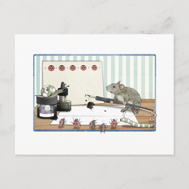 Hinweis einer Maus Postkarte (Vorderseite)