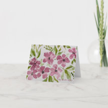 Hinweis für die lila Blume/Grußkarte