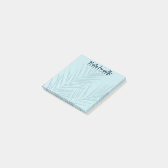 Hinweis für die selbst hellblauen pazifischen Nach Post-it Klebezettel (angewinkelt)