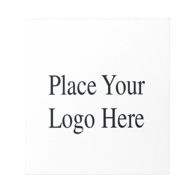 Hinweis für Firmenlogos Notizblock (Vorderseite)