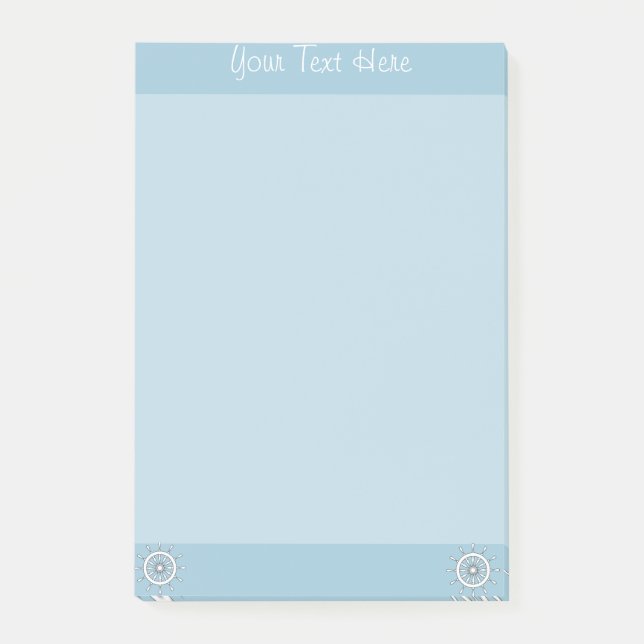 Hinweis Pad - Weißer Helm mit Text Post-it Klebezettel (Vorderseite)