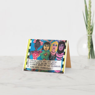 Hinweis stark, wenn Sie schwach sind Karte