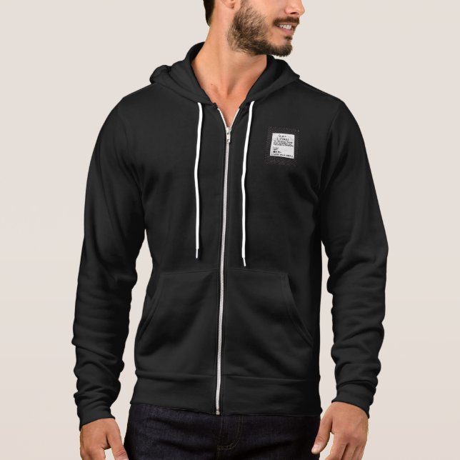 HINWEIS ZU EINEM NAPKIN HOODIE (Vorderseite)