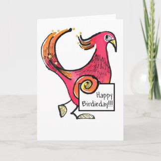 Hinweis zum Big Red Birdie Day Karte