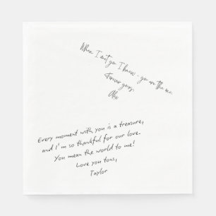 Hinweis zur benutzerdefinierten Liebe Laden Sie Ih Serviette