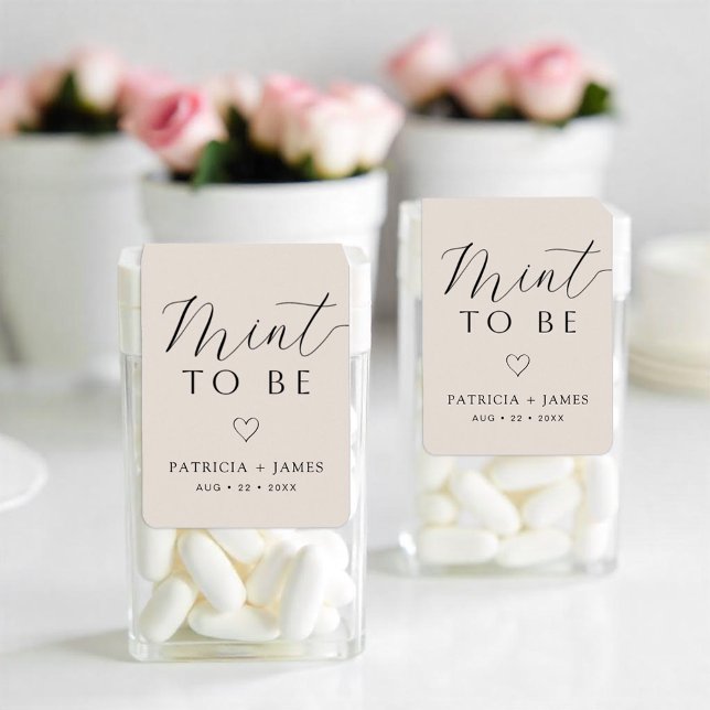 Hinweis zur Gastgeschenk Hochzeit Adressaufkleber (Fun Wedding Favor Labels)