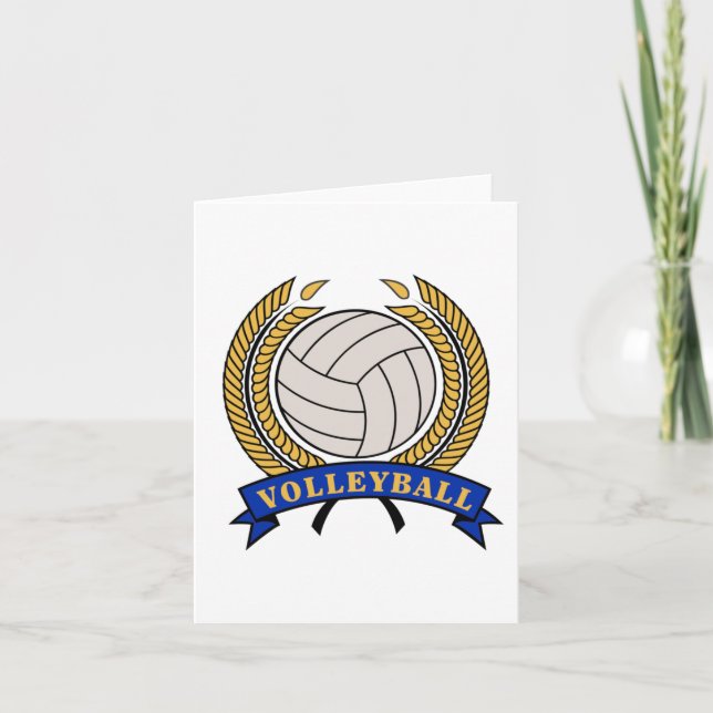 Hinweis zur klassischen Volleyball-Bauweise - leer Karte (Vorderseite)